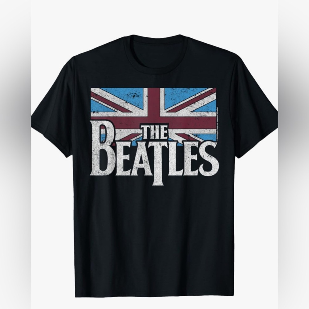 Men’s The Beatles Black United Kingdom T-Shirt